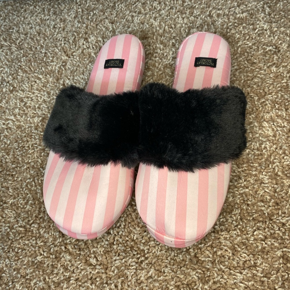 Victoria Secret striped slippers